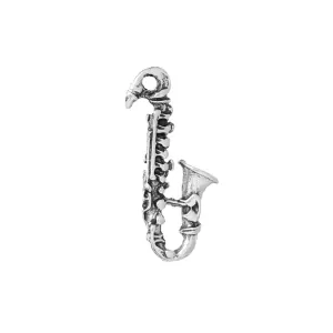 10 Pcs Tibetan Silver SAXOPHONE MUSICAL INSTRUMENT 26mm x 5mm Charms Pendants, Lead & Nickel Free Metal Charms Pendants Beads