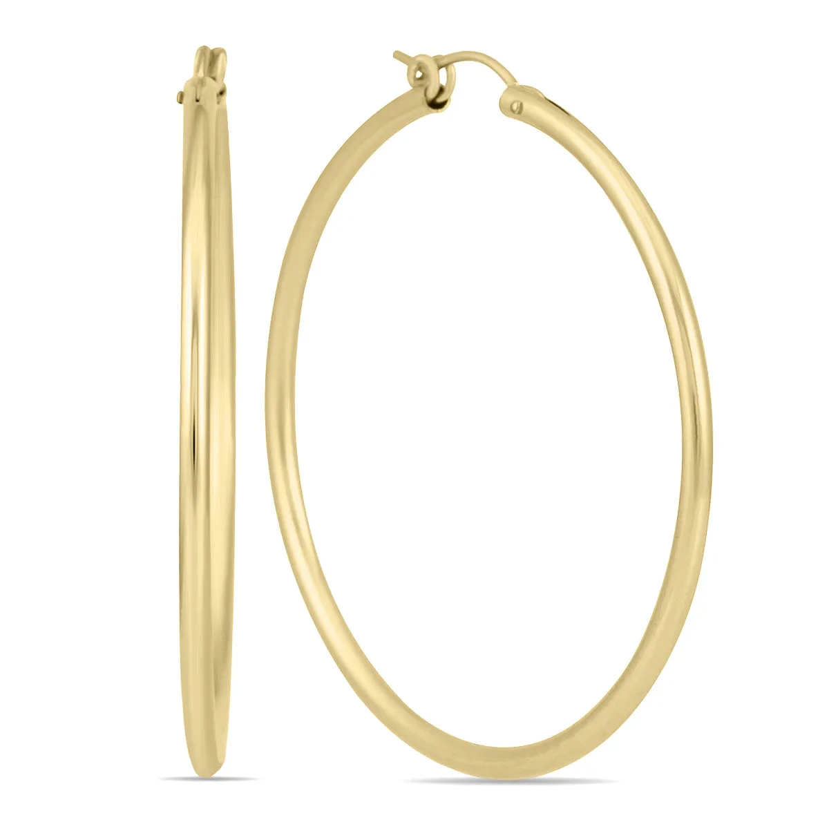 14K Yellow Gold Filled Hoop Earrings (50Mm)