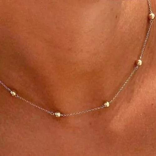 15" Choker Simplicity Chain Gold - Classic 4mm Gold