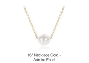 16" Necklace Gold - Admire Pearl by enewton