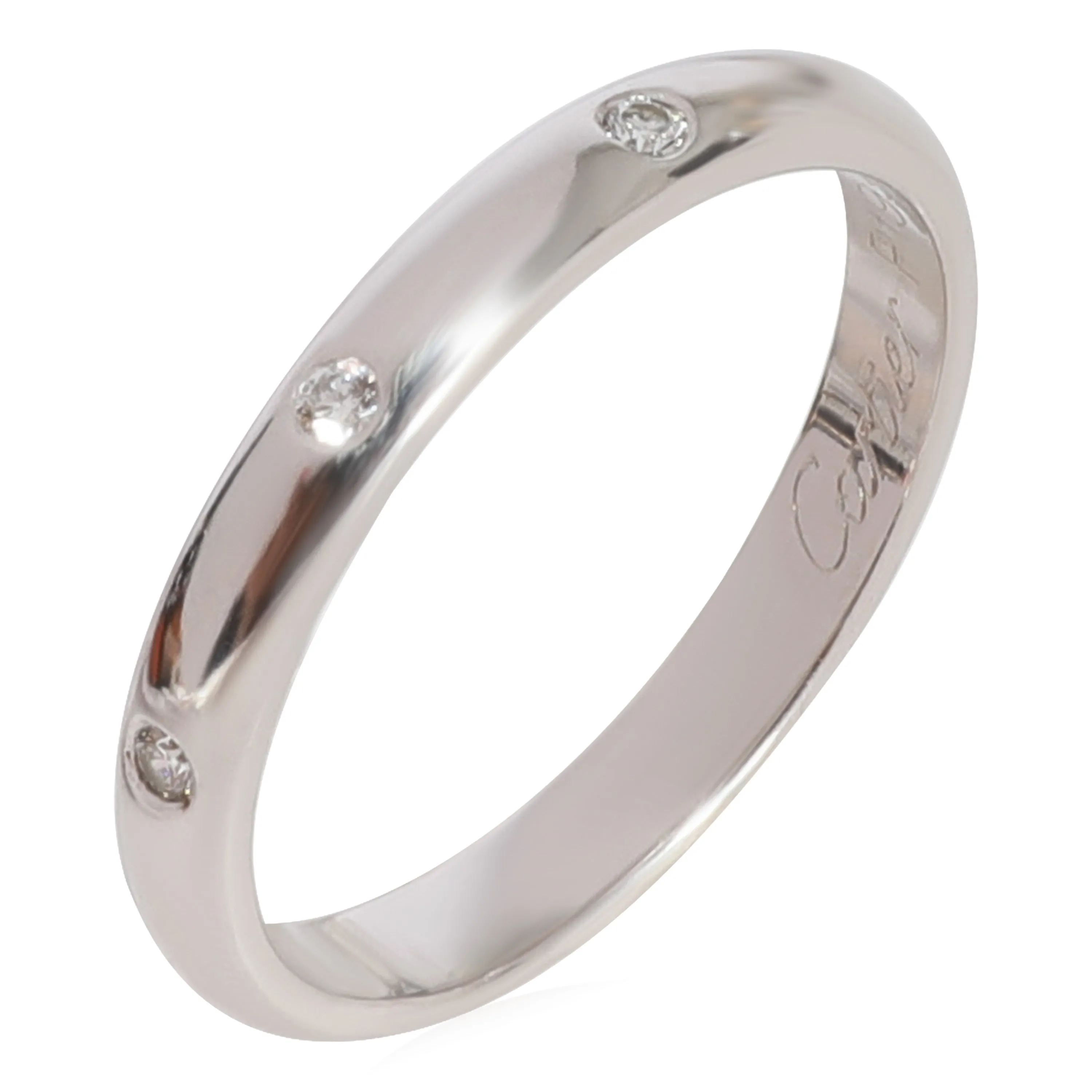 1895 3 Diamond Wedding Band in Platinum 0.03 CTW