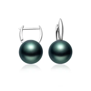 18K Gold﻿ Top Grade Tahitian Pearl Earrings KE00189