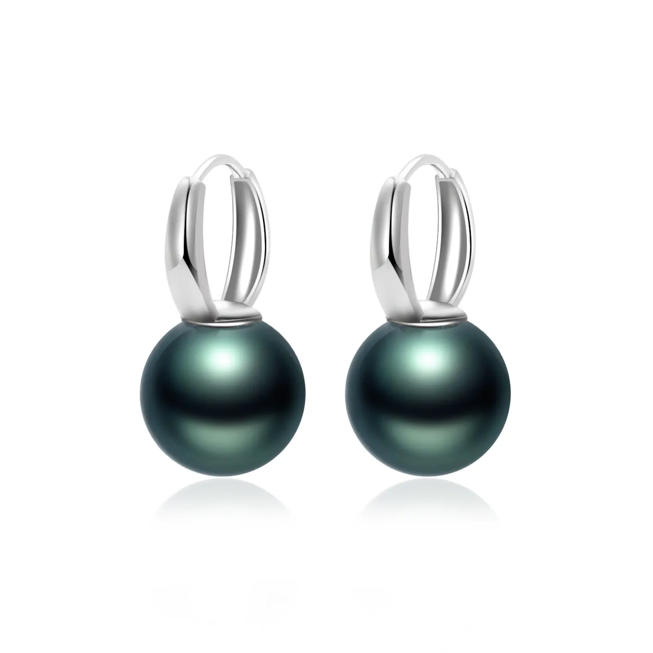 18K Gold﻿ Top Grade Tahitian Pearl Earrings KE00191