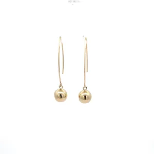 9ct Yellow Gold 'Dancing' Drop Earrings