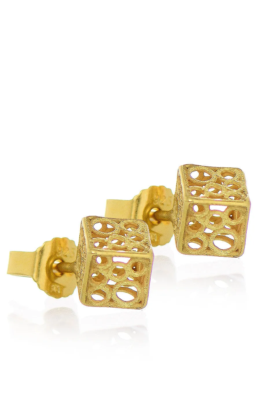 ABELIA Gold 3D Earrings