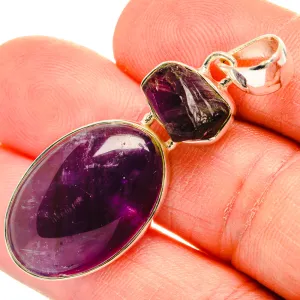 Amethyst Pendants 2" (925 Sterling Silver) PD31576