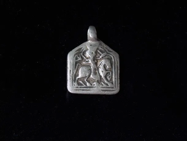 Antique Tribal Silver Amulet Pendants