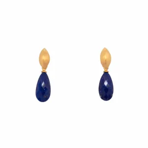 Bliss Lapis 24K Gold Vermeil Earrings