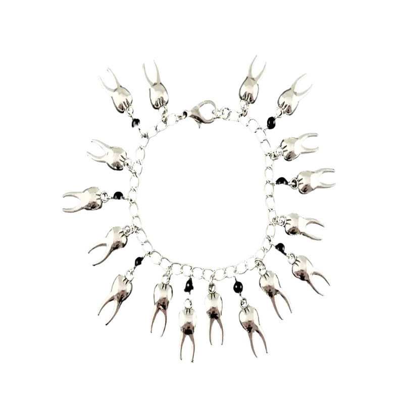 Bracelet w/ Teeth Charms