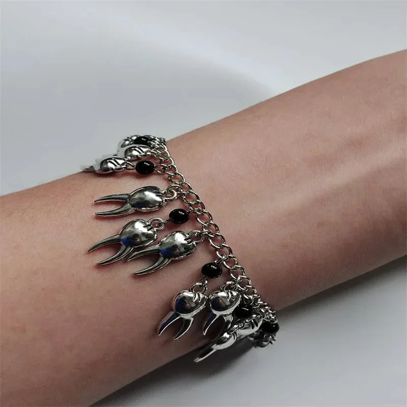 Bracelet w/ Teeth Charms