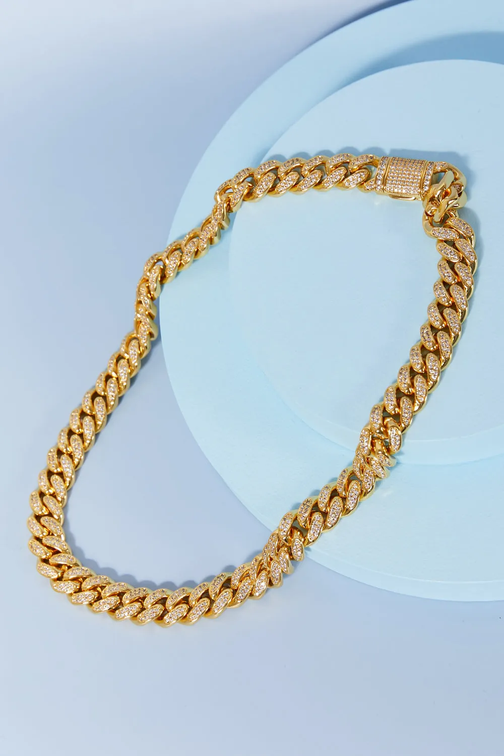 Brass Curb Chain Necklace