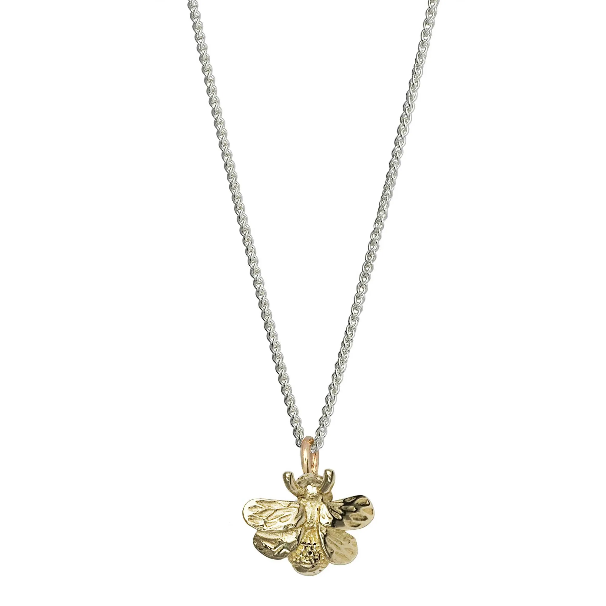 Bumble-Bee Silver & Gold Necklace