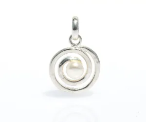 Cable Beach Sunset Swirls Pearls Pendant