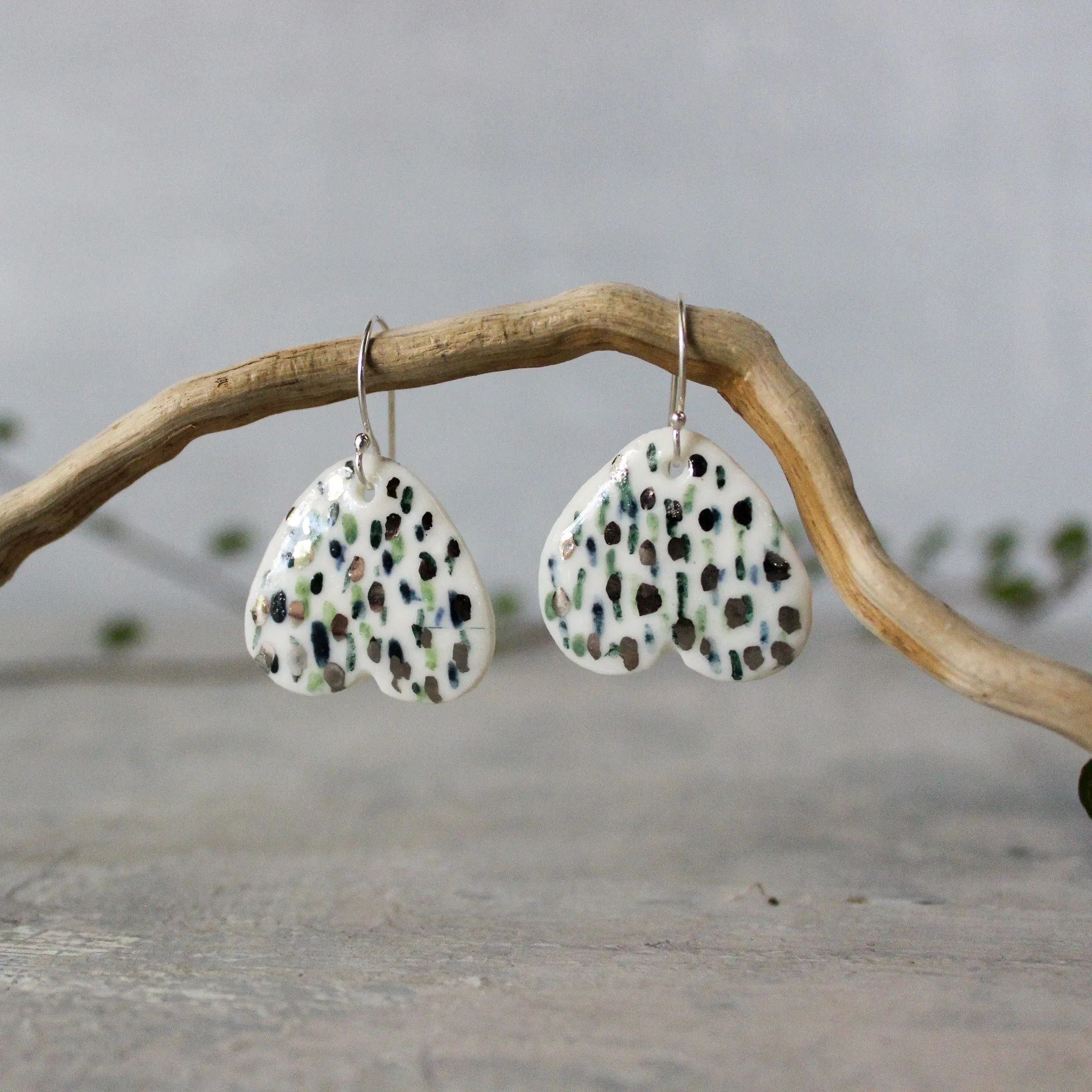 Ceramic Earrings 'Wings' #6