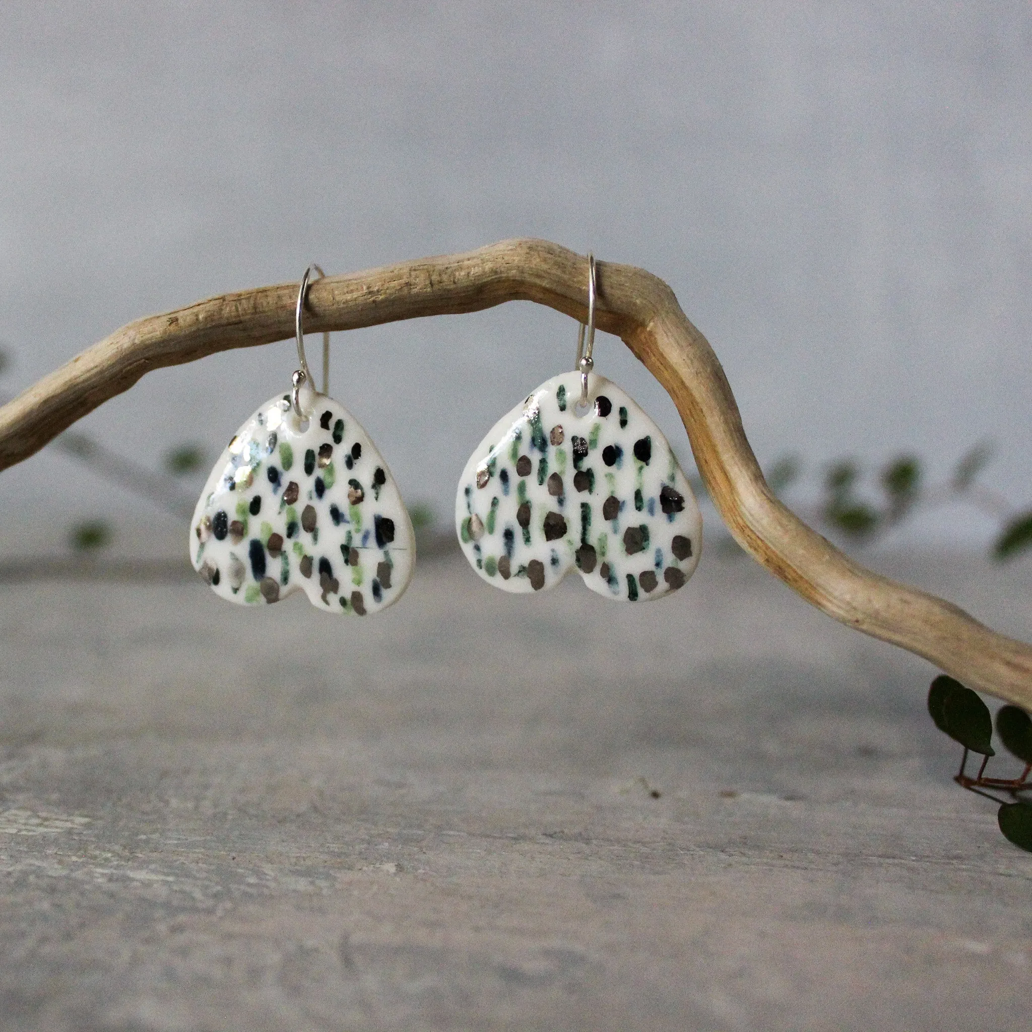 Ceramic Earrings 'Wings' #6