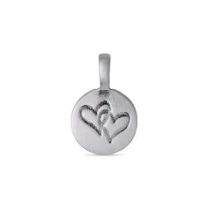 CHARM recycled love pendant silver-plated