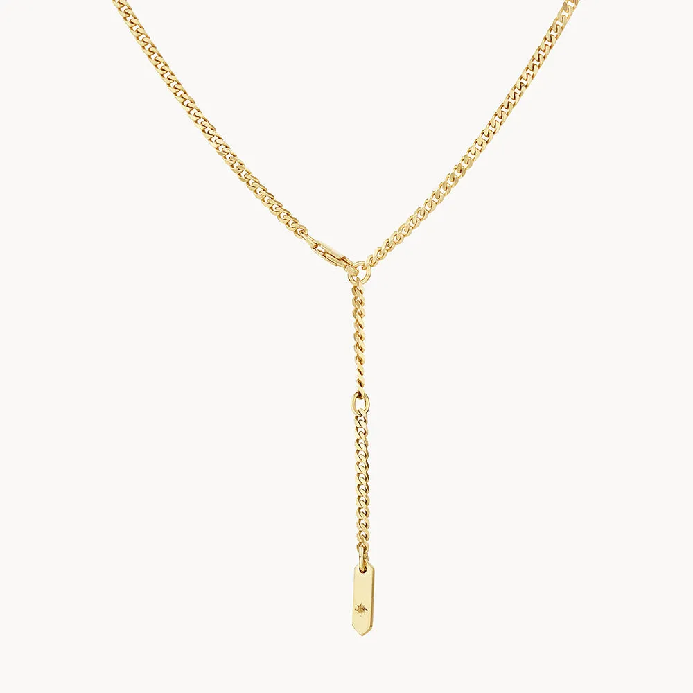 Classic Curb Chain Necklace in Gold