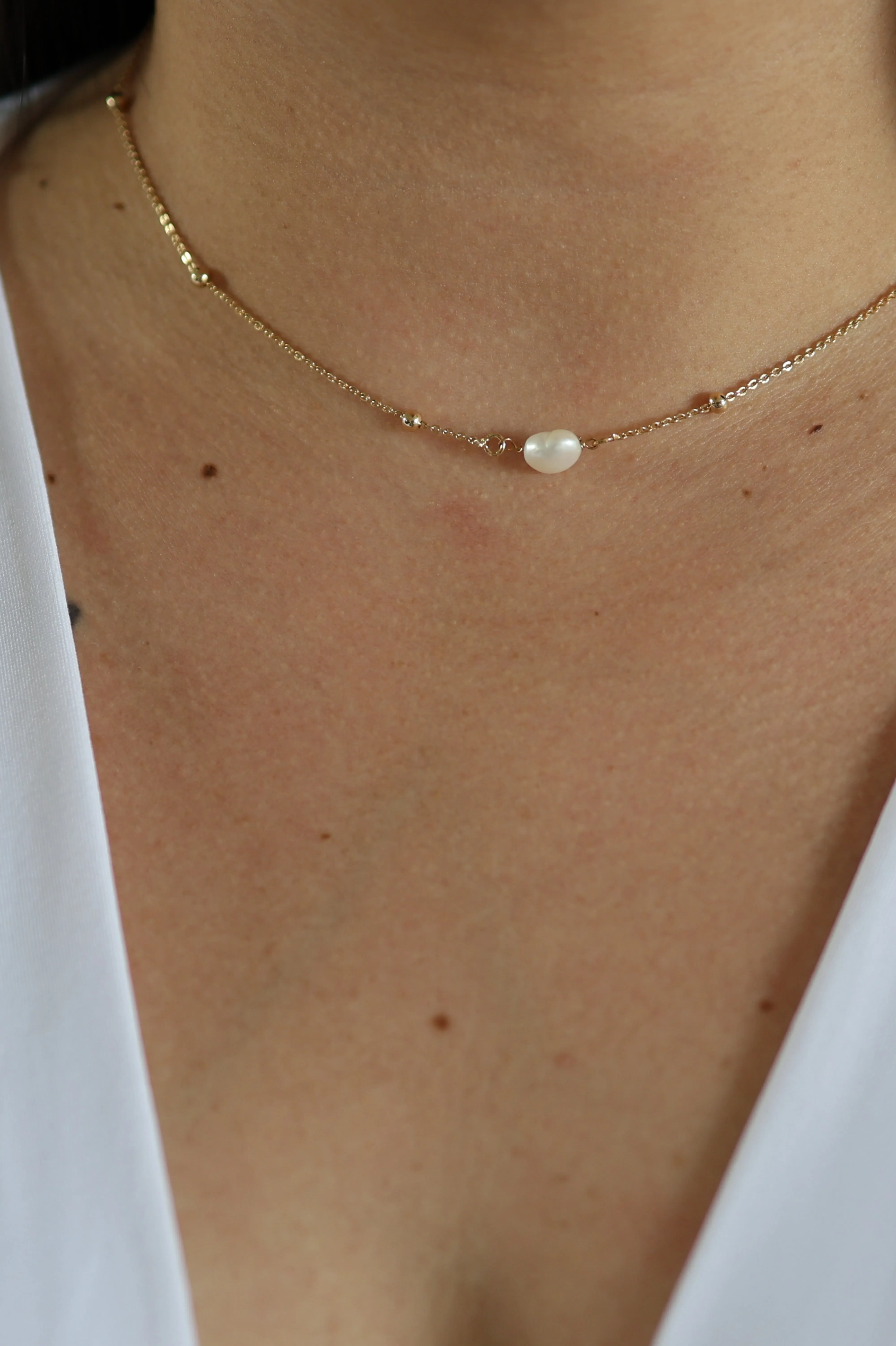 Classic Pearl Cascade Necklace