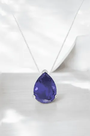 Classic Teardrop Tanzanite Necklace