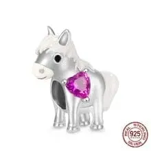 Cow & Llama & Horse Charms for Pandora Style Bracelets Sterling Silver Farm Animal Charms