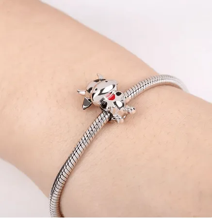 Cow & Llama & Horse Charms for Pandora Style Bracelets Sterling Silver Farm Animal Charms