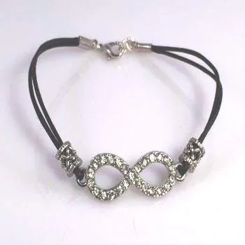 Crystal Infinity Cord Bracelet