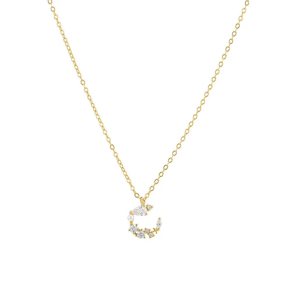 CZ and Pearl Necklace