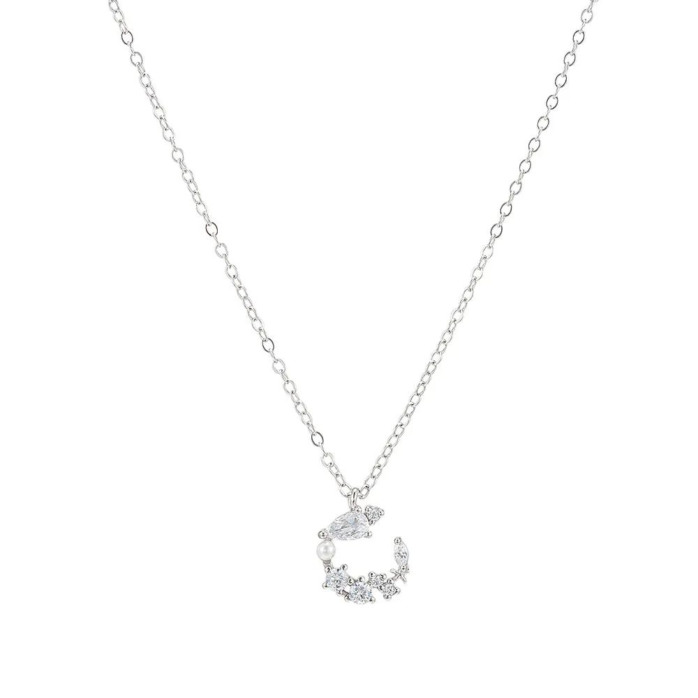 CZ and Pearl Necklace