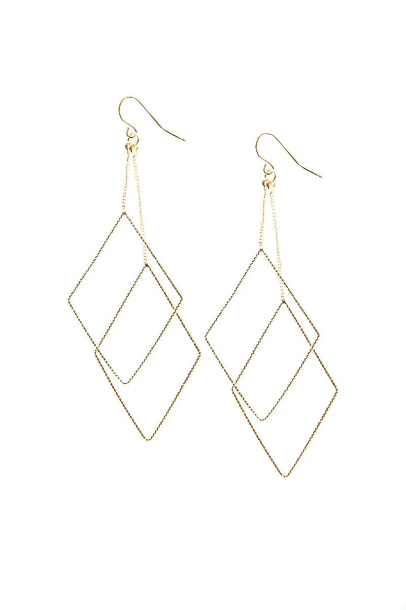 Dangling Diamond Earrings