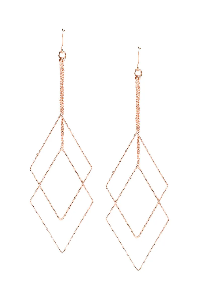 Dangling Diamond Earrings