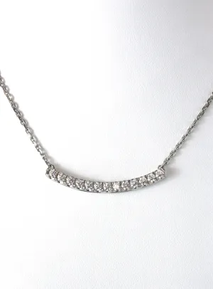 Diamond Bar Necklace