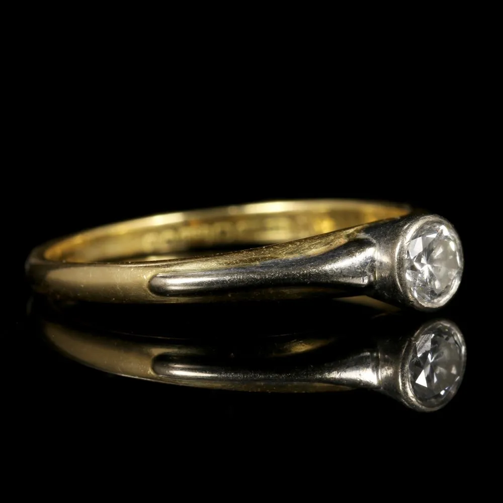 Diamond Vintage Engagement Ring 18Ct Gold