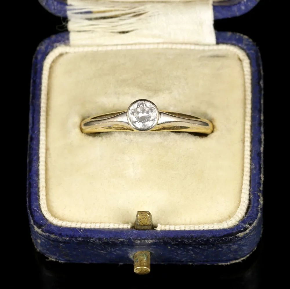 Diamond Vintage Engagement Ring 18Ct Gold