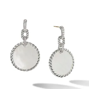 DY Elements Drop Earrings with Mother of Pearl and Pavé Diamonds