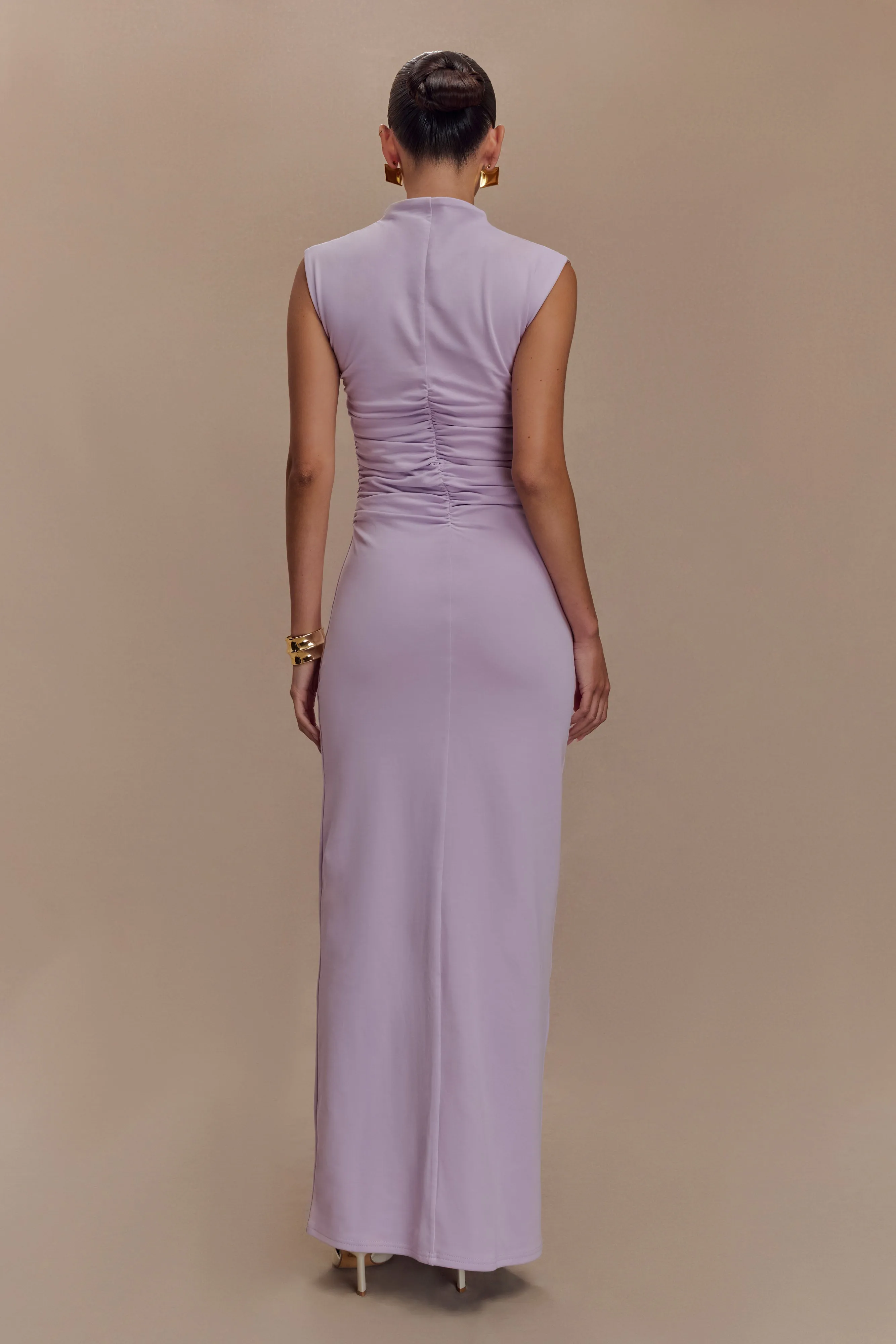 Elliot High Neck Sleeveless Maxi Dress - Lilac