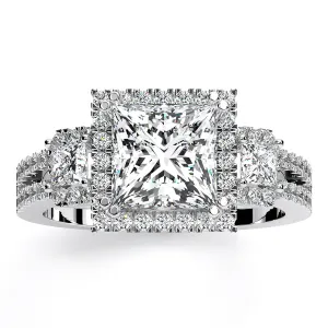 Erica - Princess Moissanite Engagement Ring