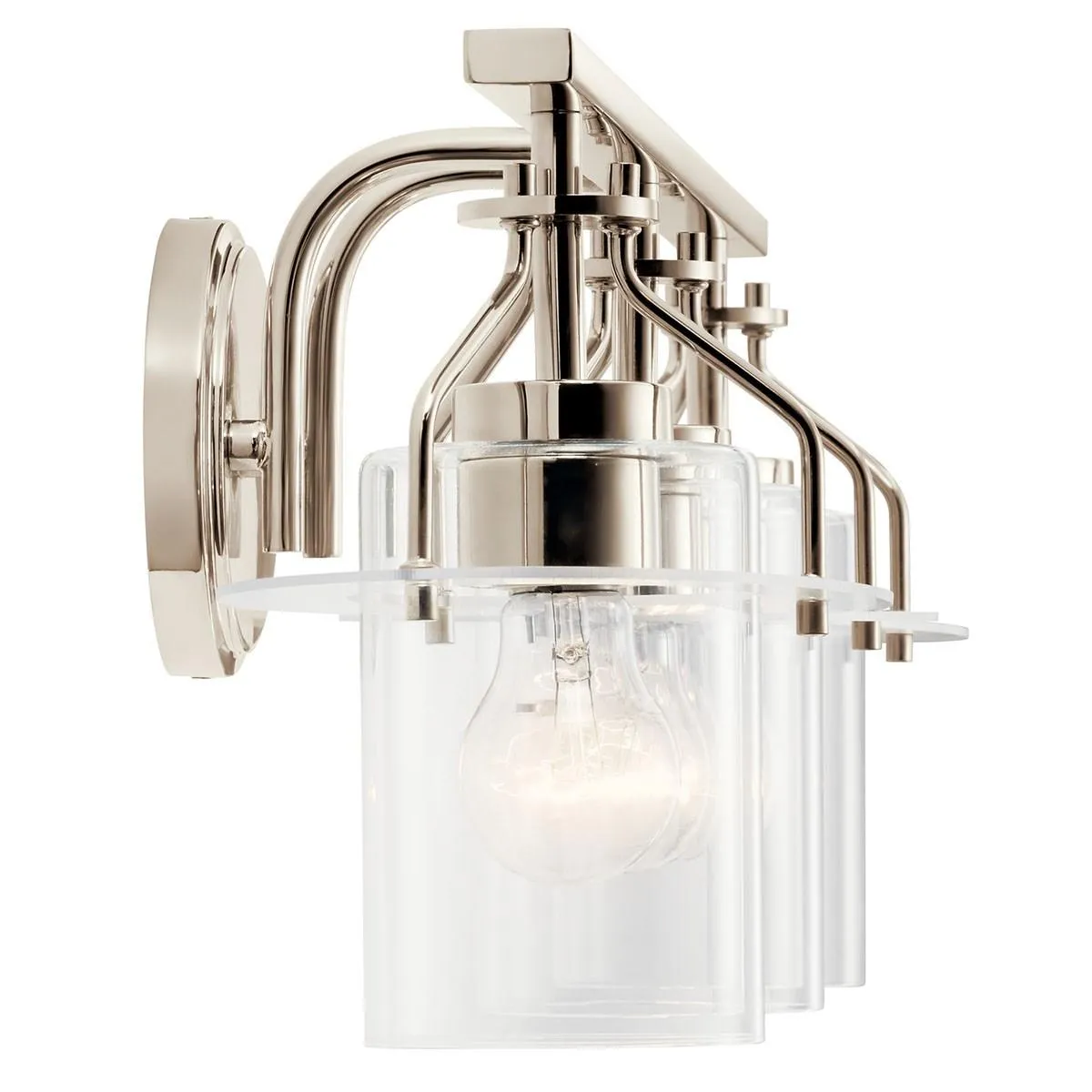 Everett 24 in. 3 Lights Vanity Light Nickel Finish