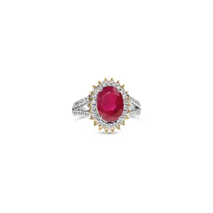 Floral Ruby Ring