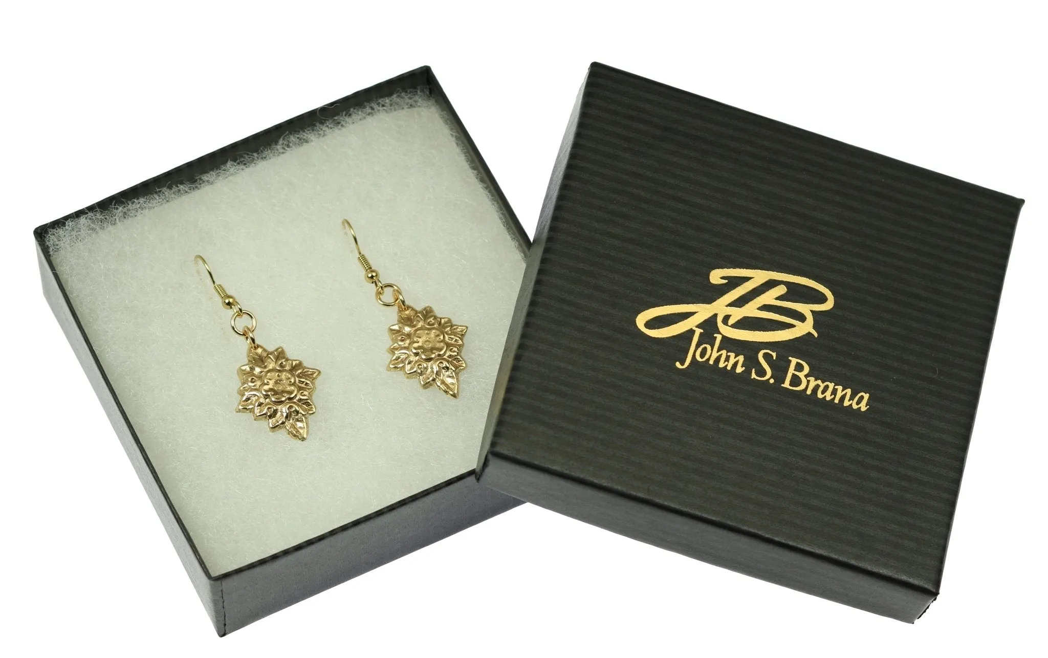 French Bouquet Nu Gold Drop Earrings