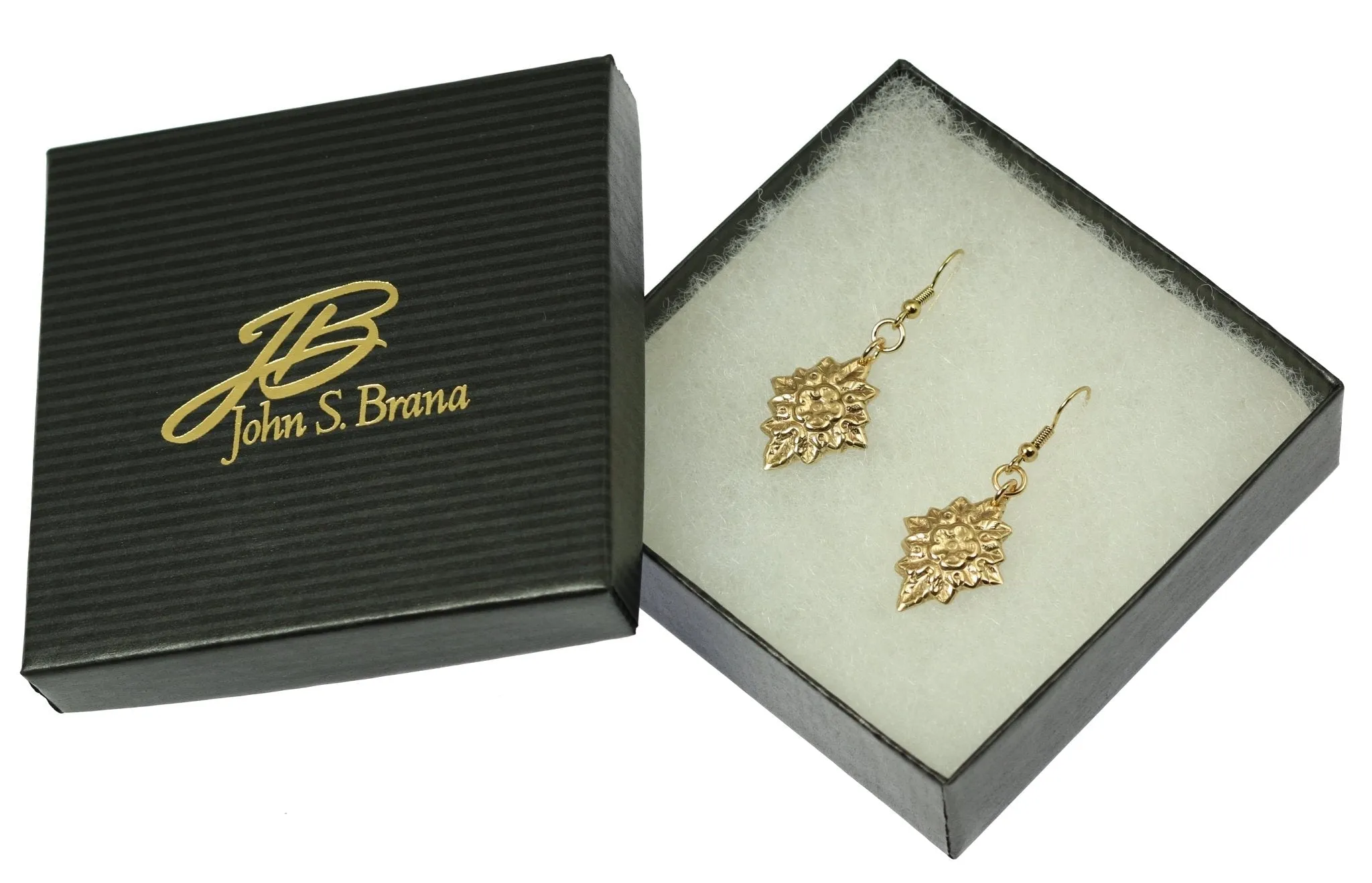 French Bouquet Nu Gold Drop Earrings