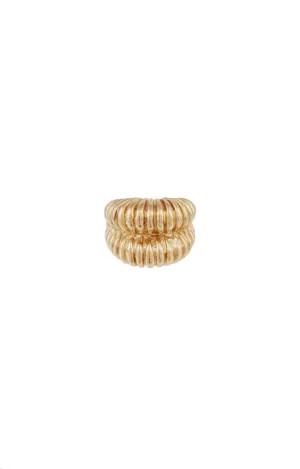 Gold Bague Tiki Ring