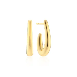 Gold Goccia Pianura Piccolo Earrings