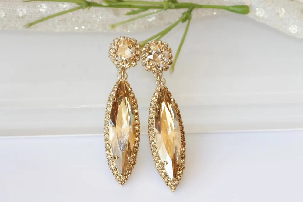 GOLD WEDDING EARRINGS