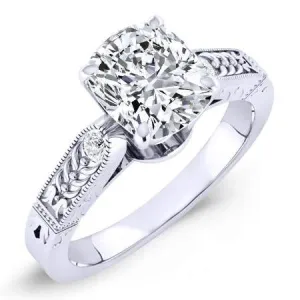 Heath - GIA Natural Cushion Diamond Engagement Ring