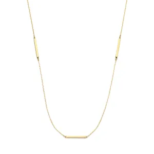 Le Marais Jolie 14 karat gold necklace with 3 rods