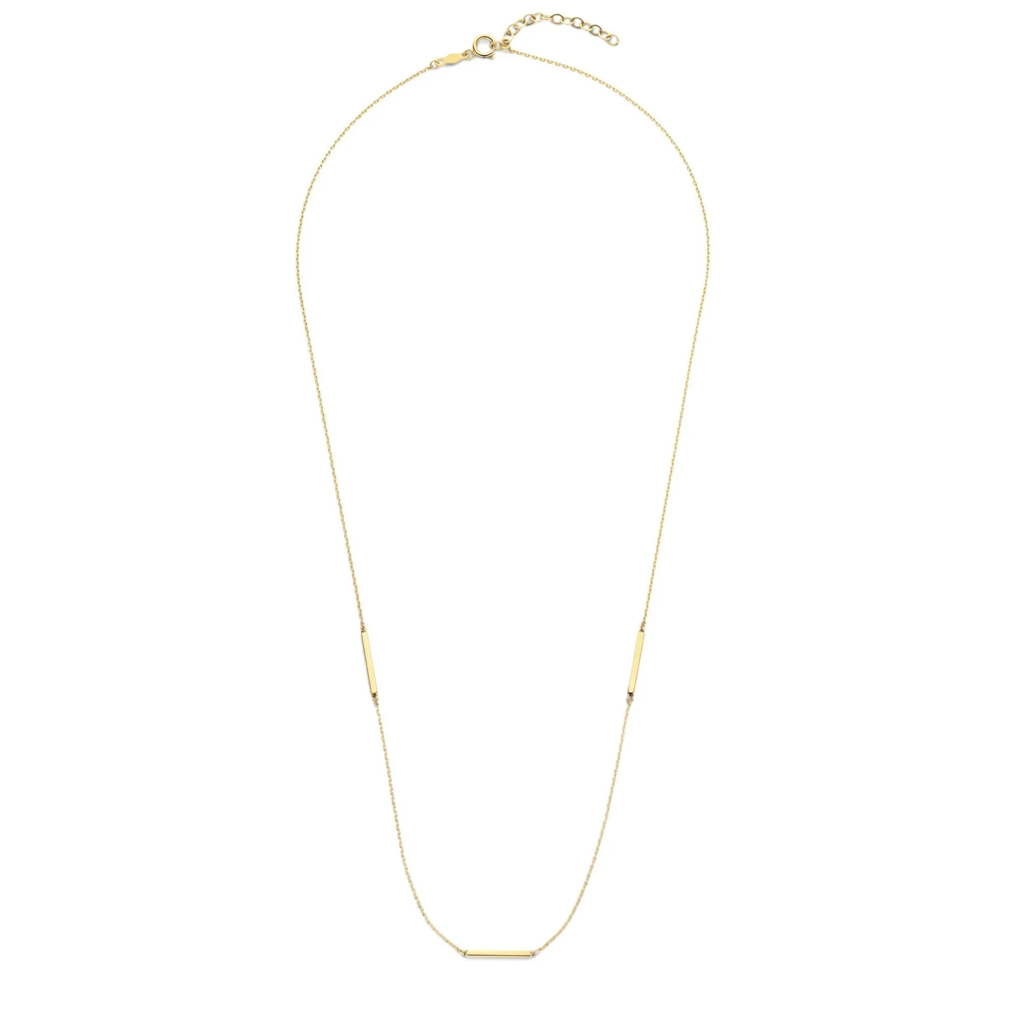 Le Marais Jolie 14 karat gold necklace with 3 rods