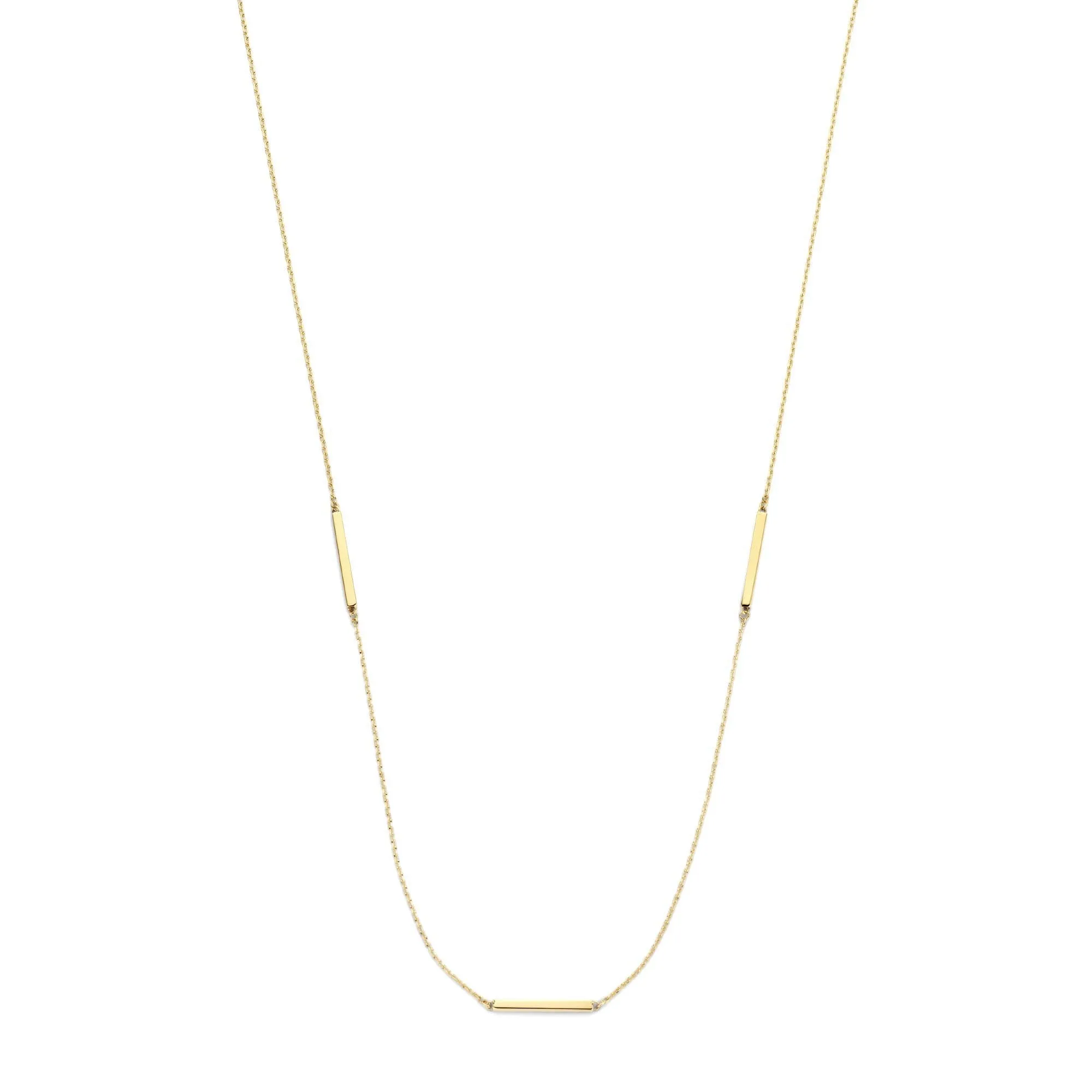 Le Marais Jolie 14 karat gold necklace with 3 rods