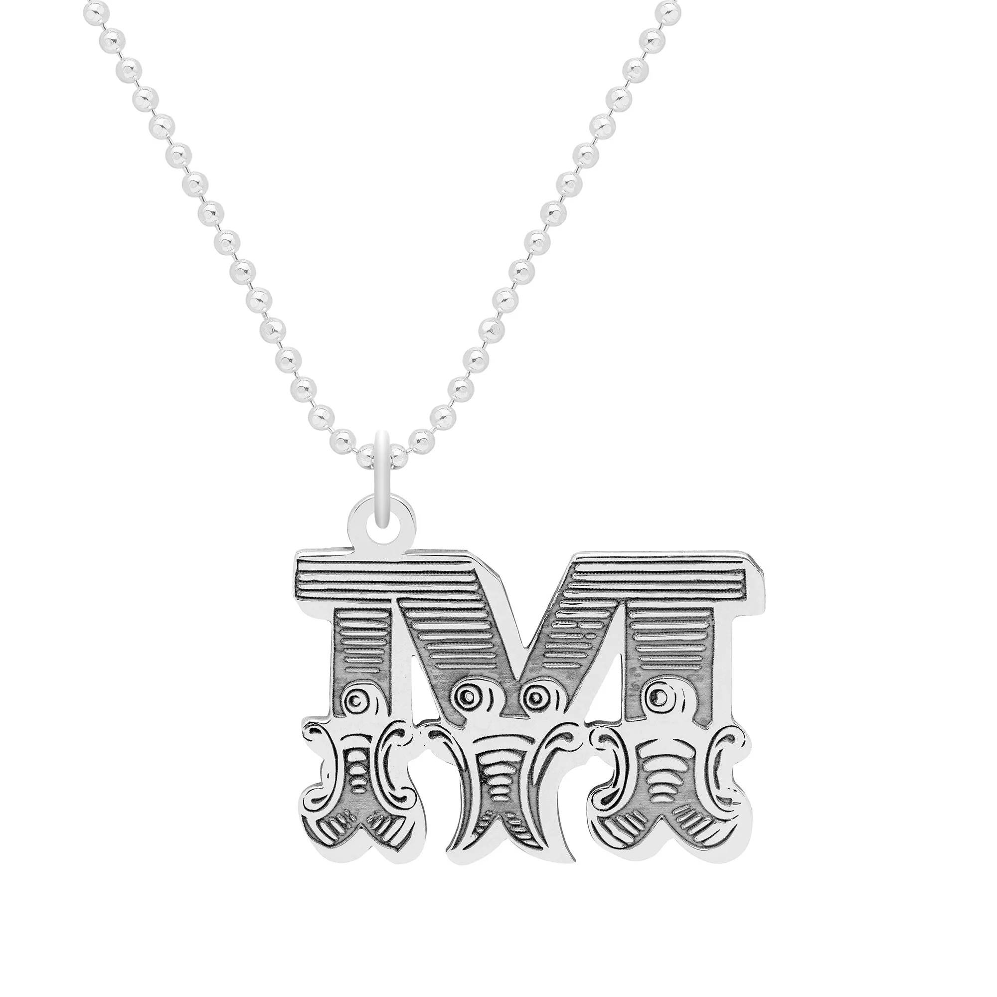 Letter M Necklace