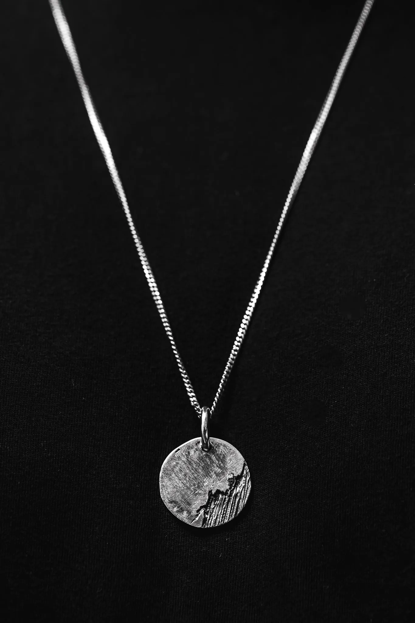 Luna Medallion in Oxidized Silver