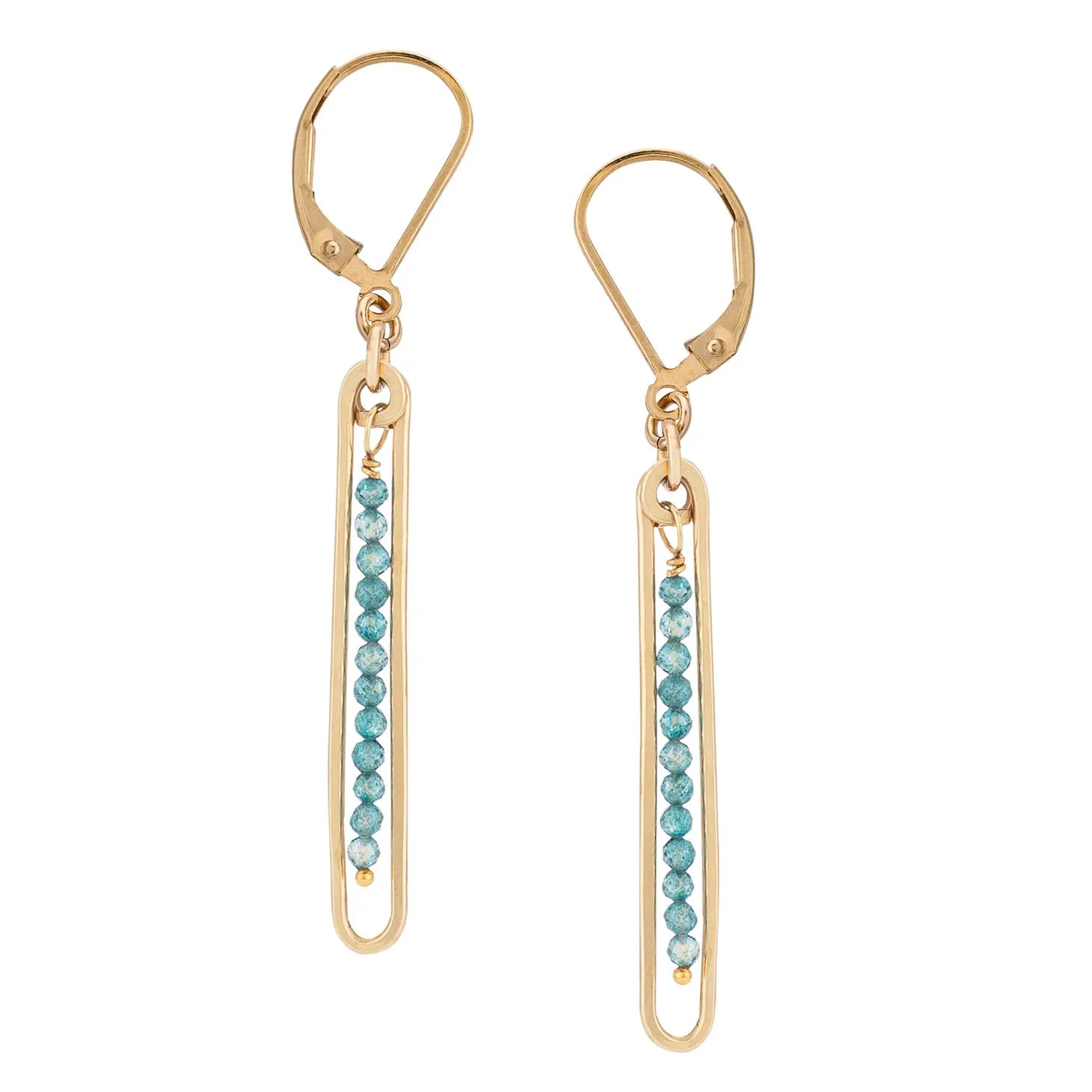 Lyric Earrings with Blue Topaz